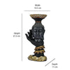 Lord Buddha Showpiece Statue Tealight Candle Holder for  Living Room Wall Shelf Desk