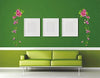 Flower Vines' Wall Sticker (PVC Vinyl, 70 cm x 25 cm, Multicolour)