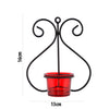 Decor Set of 1 Wall Hanging Tealight Candle Holder Metal Wall Sconce with Glass Cups - Heart Red