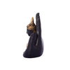 Golden Handcrafted Palm Buddha Polyresin Showpiece