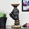 Lord Buddha Showpiece Statue Tealight Candle Holder for  Living Room Wall Shelf Desk