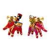 Handmade Recycled Material Elephant Rider Rajasthani Dolls Puppet Tealight Candle Holder