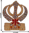 Punjabi Khanda Symbols of Sikh Idol and Lord Shiva Shivling/Shivlinga Idol Pooja God Statue Gift Item Decorative Showpiece