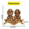 Metal Lakshmi Ganesh Statue - Diwali Home Decoration Items