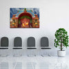 Gods Hindu Temple South India Kerala | Peel & Stick Vinyl Wall Sticker for Bedroom & Living Room | 26.6 x 18 inch (68 x 46 cms)