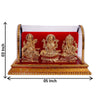 Metal Lord Ganesh and Maa Lakshmi, Sarswati Idol 12 cm Golden