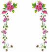 Flower Vines' Wall Sticker (PVC Vinyl, 70 cm x 25 cm, Multicolour)