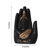 Golden Handcrafted Palm Buddha Polyresin Showpiece