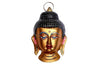 Metal Lord Buddha Idol Face Wall Hanging with Antique Look For Home Decor & Wall Decor