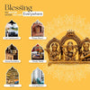 Pure Brass Laxmi Ganesh Saraswati Idol for Diwali Puja, Pooja Room & Home Decor