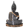 Polyresin Sitting Buddha Idol Statue | Home Decor Showpiece | Decoration & Gift - Silver