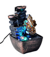 Elegant Table Top Indoor Outdoor Water Fountain of Lord Ganesha with Led Lights