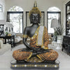 new 25 centimetre Meditating sitting Buddha statue showpiece idol home decor items for living room and gifts