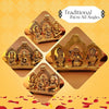 Pure Brass Laxmi Ganesh Saraswati Idol for Diwali Puja, Pooja Room & Home Decor