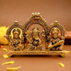 Pure Brass Laxmi Ganesh Saraswati Idol for Diwali Puja, Pooja Room & Home Decor