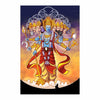 God Wall Sticker - Vishnu Bhagwan - Divine God Wall Stickers - Spiritual Wall Art - Religious, Meditation Room Stickers - Wallpaper Stickers -Vinyl Wall Decal 12x18 Inch-EAMBP045