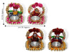 Recycled Material Rajasthani Raja Rani Puppet/Dolls Decorative Jharokha Tealight Candle Holder