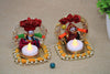 Handmade Recycled Material Rajasthani Dolls Puppet Jharokha Tealight Candle Holder