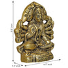 Hindu Gods : Panchmukhi Hanuman Ji Metal Idol for Door Entrance, Home and Pooja Decor