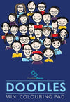 Doodles - Mini Adult Colouring Pad by Team Pegasus [Paperback]