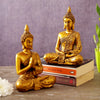 Set of 2 lord Buddha Statue Showpiece Idols for Home Decor Mandir Temple Pooja Room Living Room Office Table