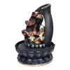 Resin Buddha 3-Tier Water Fountain with Led Light for Home Decoration