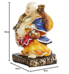 Laughing Buddha Statue Figurine Showpiece for Wall Shelf Table Desktop Living Room Home Office