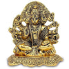 Hindu Gods : Panchmukhi Hanuman Ji Brass Idol for Home & Temple Décor Showpiece | Blessings, Strength & Devotion | Gold Finish