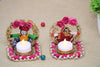 Handmade Recycled Material Rajasthani Dolls Puppet Jharokha Tealight Candle Holder