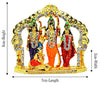 Metal lord Shri Ram Mata Sita Laxman ji and hanuman Ji for Car Dashboard, Temple, Home Decor & Office Showpiece