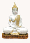  A serene image of Lord Gautam Buddha, the founder of Buddhism, meditating.