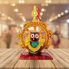 A depiction of Lord Jagannath, a Hindu deity associated with the Puri temple in Odisha, India.