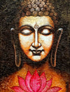 Lord Buddha Acrylic on Canvas Board