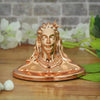 Handcrafted resin mini idol of Adiyogi with a copper finish, symbolizing knowledge and inspiration for yoga, perfect for home altars