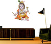 Baby Krishna wall sticker featuring the beloved Hindu deity in vibrant colors, ideal for adding charm and spirituality to nurseries and playrooms.