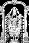 Vinyl sticker of Lord Tirupati Balaji, showcasing vibrant colors and intricate details, ideal for enhancing spiritual decor in homes or offices.