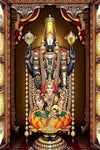 High-quality vinyl sticker of Lord Tirupati Balaji, showcasing vivid colors and intricate details, ideal for home decor.