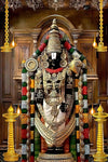 Vibrant vinyl sticker of Lord Tirupati Balaji, showcasing intricate details and colors, ideal for enriching spiritual decor in homes or offices.