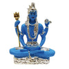 Handmade blue Lord Shiva idol made of resin, ideal for enhancing spiritual spaces, car dashboards, or as a thoughtful gift.