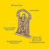 Handcrafted 100% brass Lord Balaji idol, measuring 7 x 1.5 x 9.75 cm, showcasing intricate details and a warm golden finish, ideal for home altars.