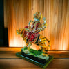 Handmade Goddess Durga Devi Idol seated on a lion, crafted from solid resin, ideal for home mandir, puja, and decorative display.