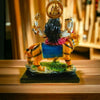 Handmade Goddess Durga Devi Idol seated on a lion, crafted from solid resin, ideal for home mandir, puja, and decorative display