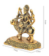 Handmade Goddess Durga Metal Statue Idol, 12.7 cm, intricately designed, ideal for home decor and spiritual practices