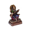 Handmade resin statue of Goddess Saraswati, symbolizing knowledge and wisdom, suitable for home decor, office, or altar decoration.