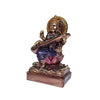 Handmade resin statue of Goddess Saraswati, symbolizing knowledge and wisdom, suitable for home decor, office, or altar decoration.