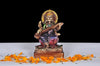 Handmade resin statue of Goddess Saraswati, symbolizing knowledge and wisdom, suitable for home decor, office, or altar decoration.