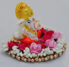 Handcrafted Ganesha idol made of durable Polyresin, measuring 20 cm x 15 cm x 2 cm and weighing 520 grams, symbolizing wisdom and prosperity