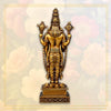 Handmade Lord Tirupati Balaji idol crafted from premium resin, featuring intricate details that capture the divine essence of the deity. Ideal for home, office, or altar placement