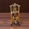 Handmade metal Ganesha showpiece, 16x6x6 cm, 350g, symbolizing wisdom and prosperity. Ideal for home decor, altar, or gifting.