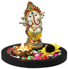 Handmade 500g polyresin Ganesha idol, symbolizing wisdom and prosperity, perfect for home decor and spiritual spaces.